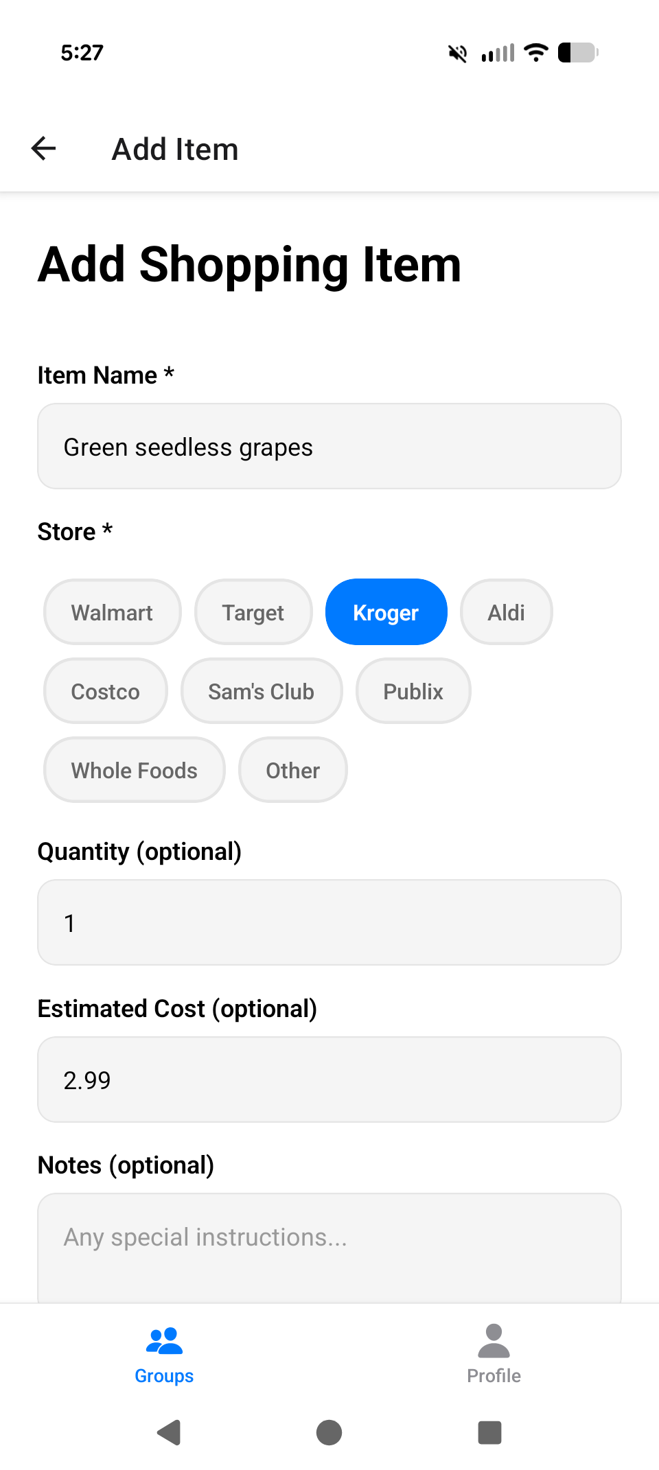 ShopShare App Screenshot